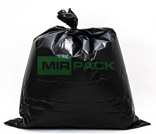 Мешки для мусора 180 литров, 60 мкм, черные, в пачках 100 шт - Вид 6